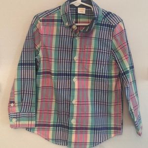 Gymboree plaid Long sleeved Button down shirt